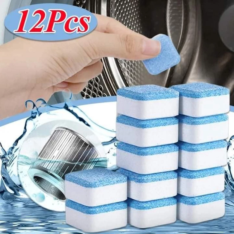 12 pcs Washing Machine Cleaner Tablets