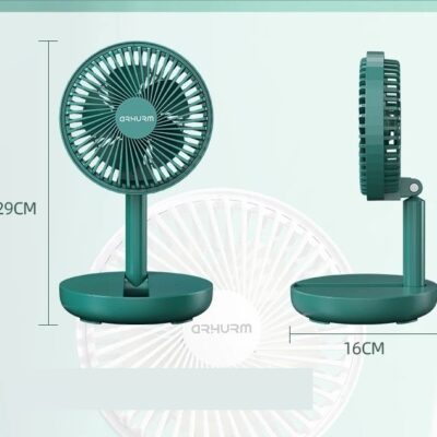 Rechargeable 5-inches Folding fan HCZ21 Green Color