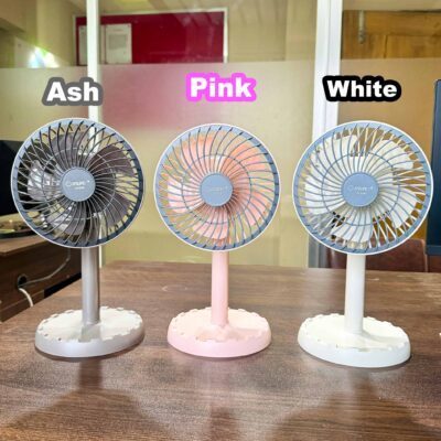 JY-2218 – Best Rechargeable Mini Desk Fan – 8 Hours Backup